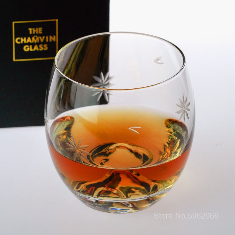 Eisberg Whiskey Felsen Glas alt gestaltet Whiskey Becher Gravur Kirsche aufbringen Eis-gekappt Berg Cognacglas Wodka XO Tasse