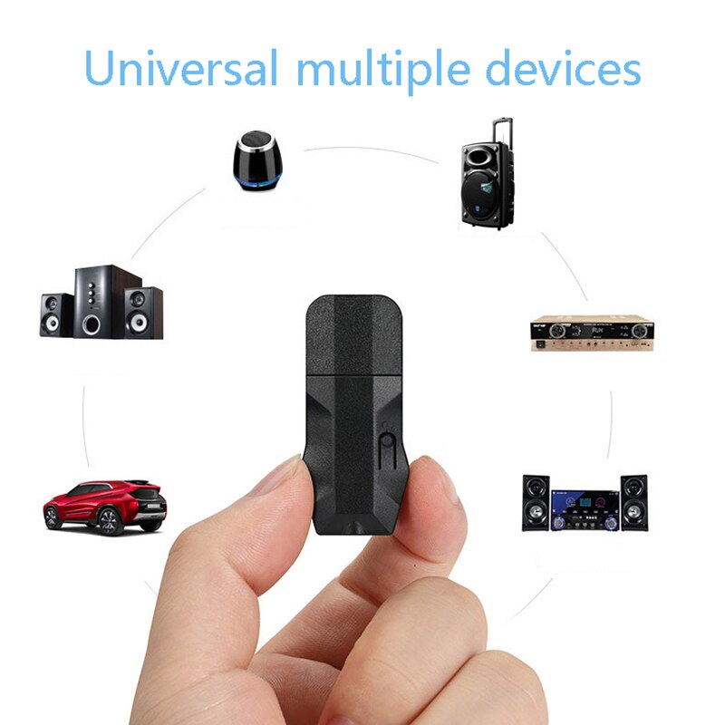 O Bluetooth Absender Empfänger Auto AUX Kabel Bausatz USB kabellos Bluetooth Adapter für TV Jack/Kopfhörer/PC