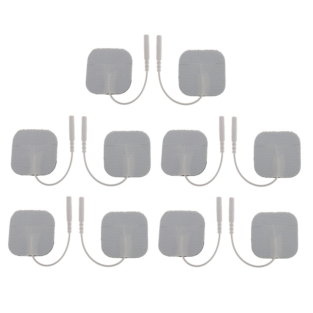 10pcs Electrode Massage Replacement Pads - Digital Therapy Massager Patches White Replacement Electrode Pads