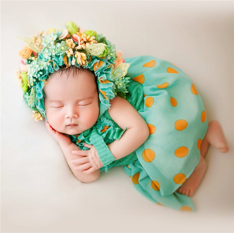 Pudcoco Baby Kopfschmuck Blume Bunte Blume Headwear Kranz Girlande Fotografie Zubehör Requisiten für Mädchen Blumen Haarband