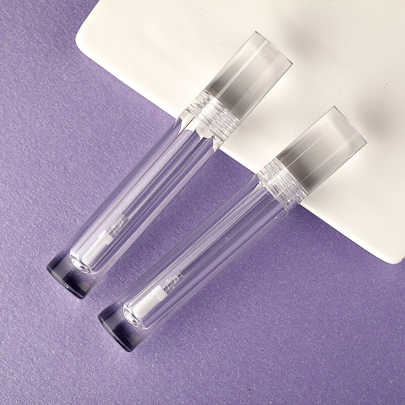 10ml 10/30/50 stk klar tom akryl lipgloss tube, diy rund bærbar flydende læbestift flaske, kosmetisk beholder skalpakke: 5 stk