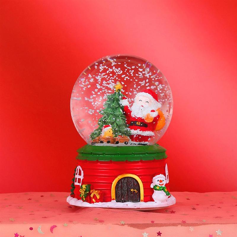 Luminous Christmas Crystal Ball Decor Cartoon Sant... – Grandado