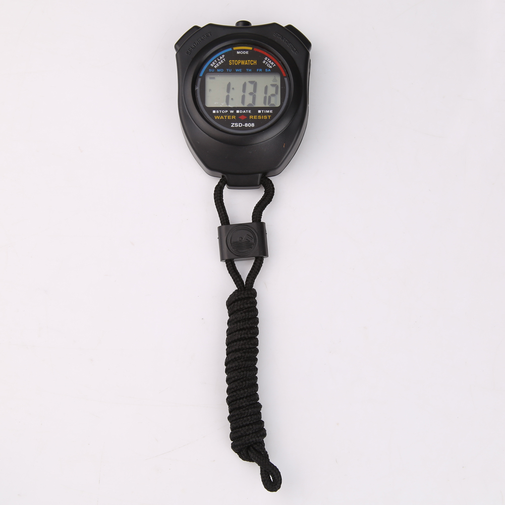 Sports Stopwatch Kitchen Timers Classic Digital Handheld LCD Chronograph Running Time Counter Stop Watch