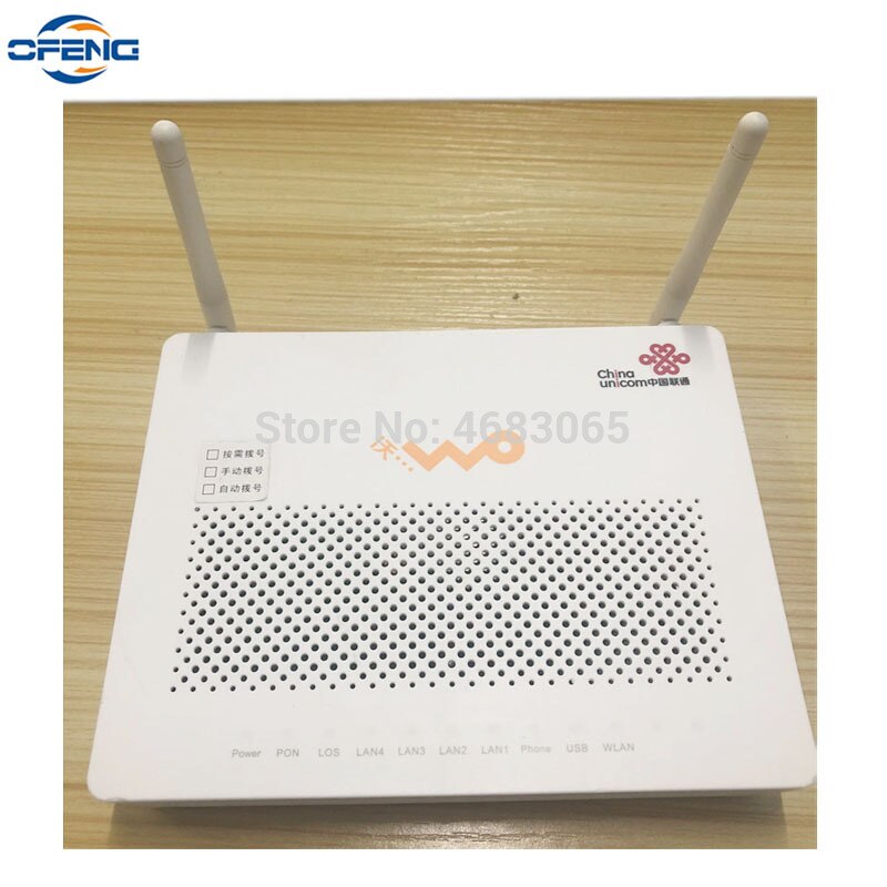 Huawei-enrutador de red de fibra óptica, Huawei HG8347R epon onu, 1GE + 3FE + 1TEL + 1USB + wifi, firmware en inglés, 99%