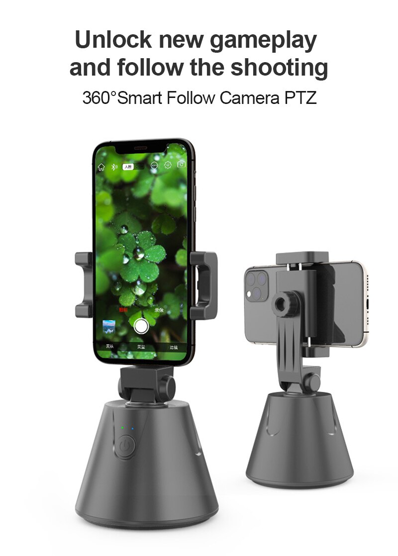 Mobile PTZ Smart AI Face Recognition And Tracking Mobile Phone Live Support PTZ Live 360° Intelligent Steering System