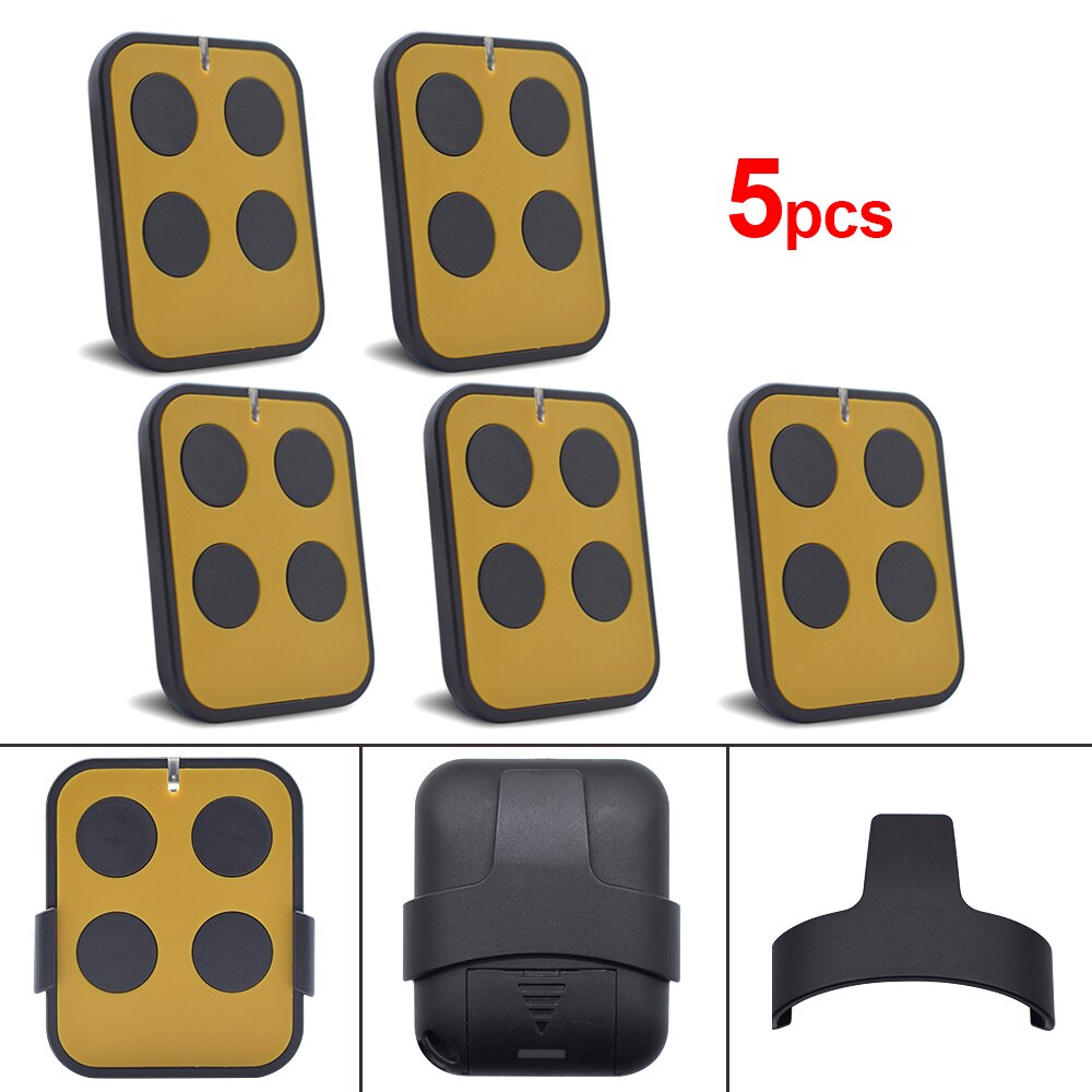 Rolling Code Remote Control Duplicator 287-868MHz Garage Door Opener 4 in 1 Transmitter Gate Keychain Newest Scimagic-Multi: 5pcs Yellow