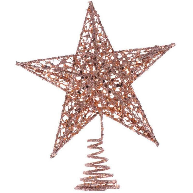 Glitter Iron Kerstboom Topper Star Multicolor Star... – Grandado