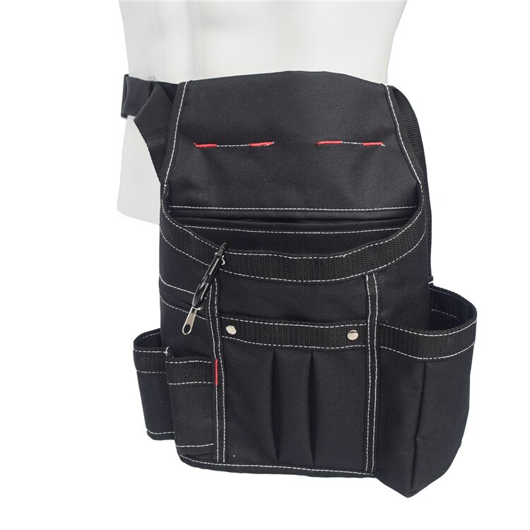 Multi-poches taille sac à outils capacité utilitaire taille poche outil étui pince clé support de rangement pochette: 1