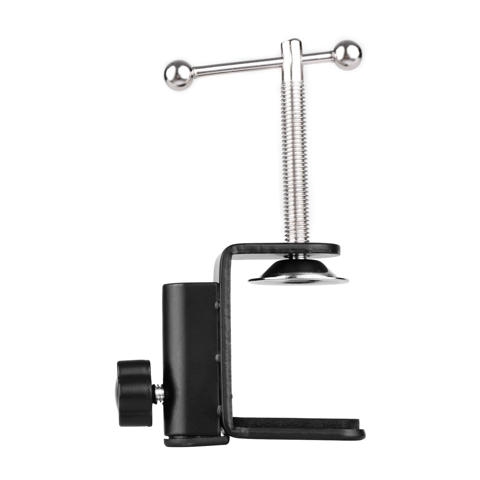 C-shaped Arm Stand Clamp Desk Mounting Clamp with Adjustable Positioning Screw for Microphone
