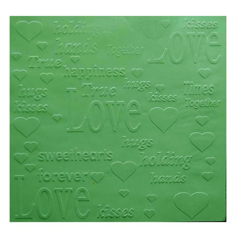 Love hearts happiness plastic embossing folder for card making stationary paper crafts stencil cutting die background
