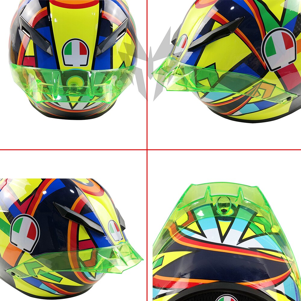 Alerón para casco de 7 colores, accesorios para motocicleta, adecuado para AGV Pista GP R GP RR