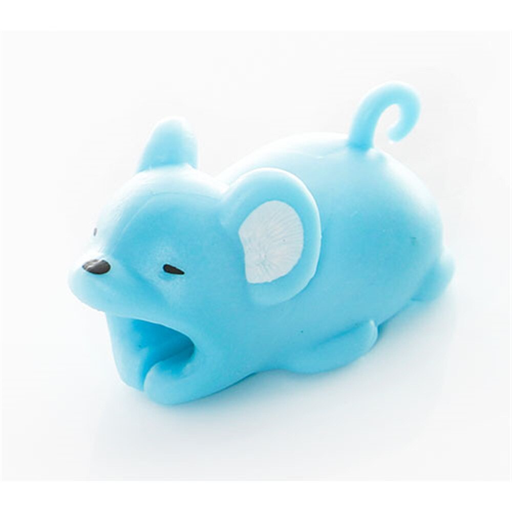 Cable Winder Cute Animal Bite Cable Protector for Cable Chompers Organizer Bites Doll Model Holder Cable Winder: Mouse