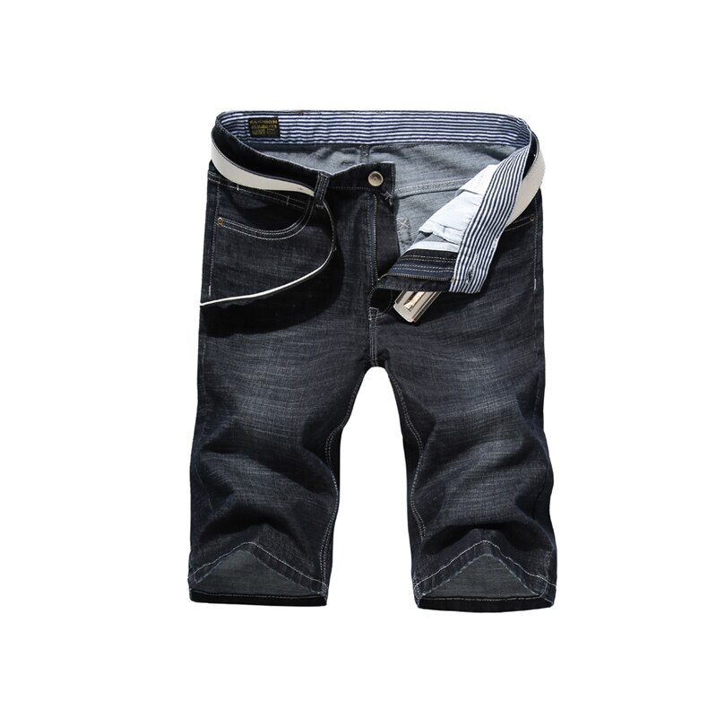Menn jeans shorts revet stretch slim fit trendy denim short streetwear hiphop distressed frynsete mannlige biker moto jeans