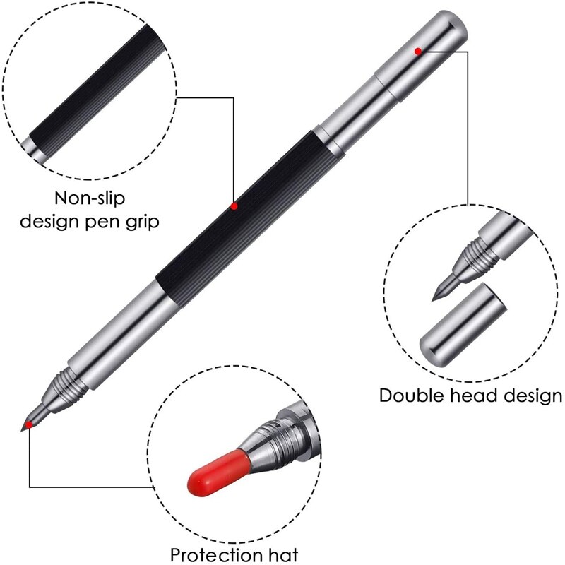 Tip Kraspen Etsen Graveren Pen Markering Pen Scribe Pen Tool Graveren Curve Pen Gereedschap Voor Metalen Plaat, Keramische, glas