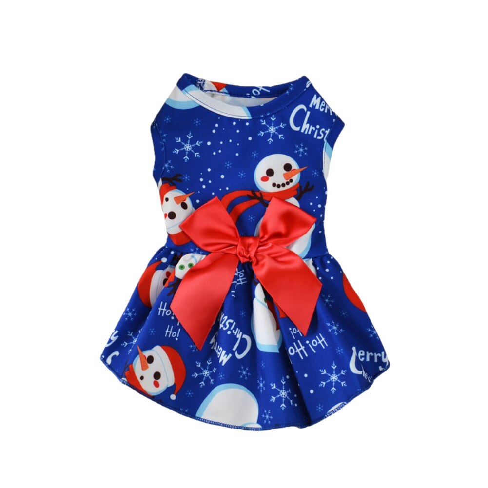 Vestido de Navidad para perros y mascotas, faldas con lazo, para Festival de cachorros, pequeñas, medianas y grandes: L / L