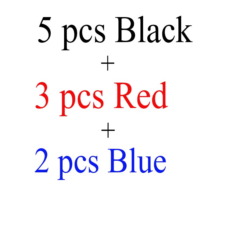 10 stks uitwisbare Whiteboard Marker Rood zwarte inkt pen voor witte boord Briefpapier Office materiaal schoolbenodigdheden 2501: 5 Black 3 Red 2 Blue
