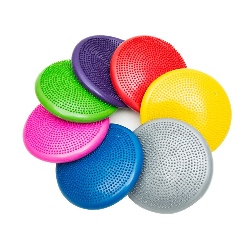 Aufblasbarer yoga-massageball, strapazierfähig, universell einsetzbar für sport, fitnessstudio, yoga, wackelball, stabilitätsscheibe, balancekissen, massagematte
