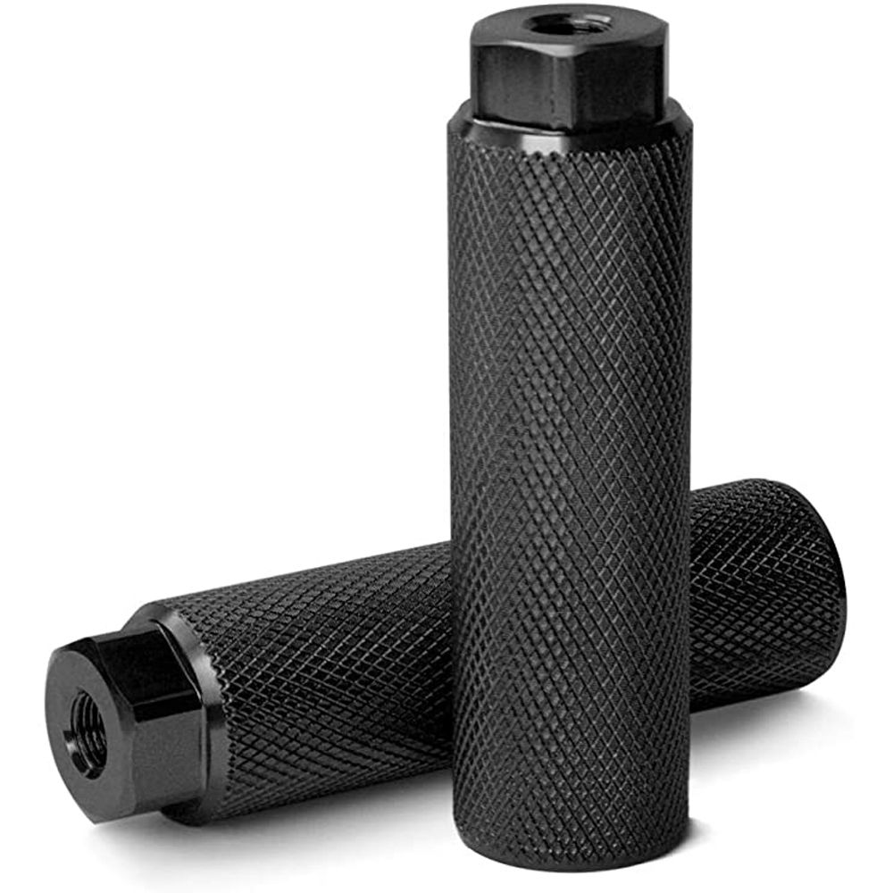 Alumiiniseoksesta liukuesto lyijyjalka polkupyörän tapit bmx tapit maastopyöräilyyn takastuntitapit sopivat 3/8 tuuman akseleille: Musta