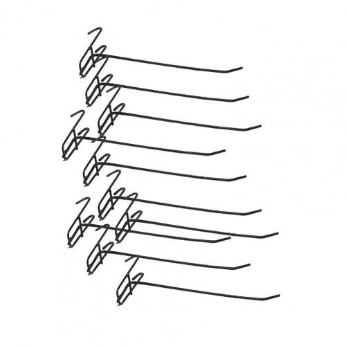 10Pcs Hooks Wear-resistant Removable Metal Stable Hangers Pictures Hanger Wall Storage Organizer for Home Storage: Chocolate