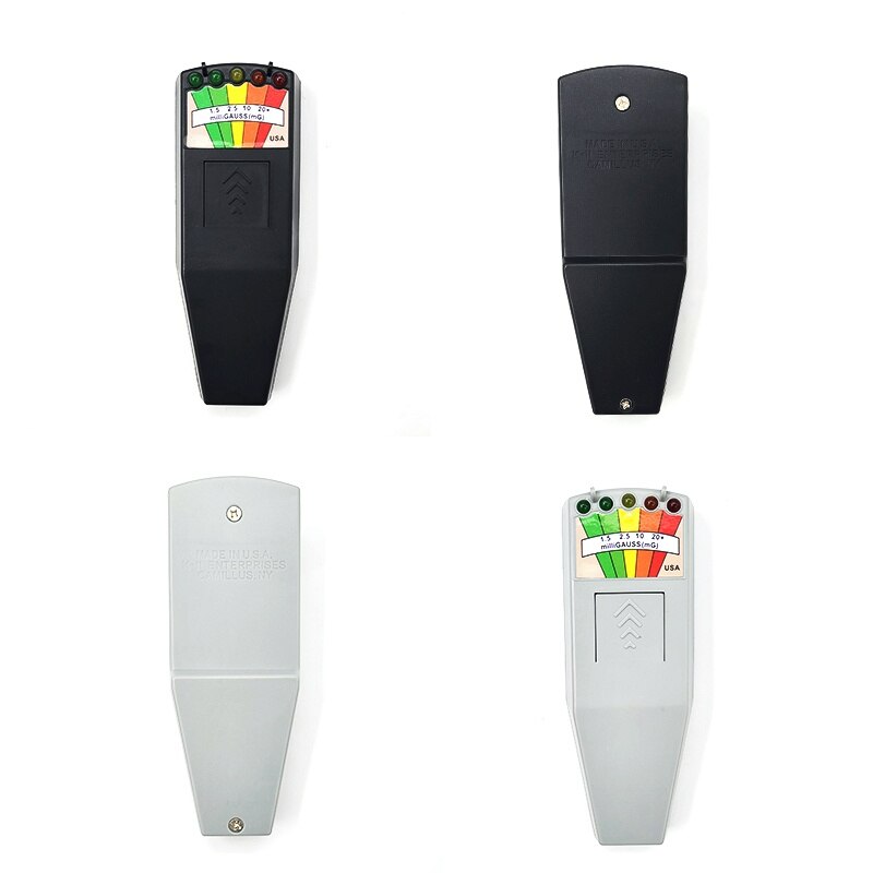 Electromagnetic Field EMF Gauss Meter Radiation Dosimeter Detector Portable EMF Magnetic Field Monitor 5 LED Gauss Meter