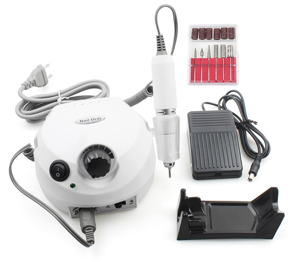 Manicure En Pedicure Frezen Elektrische Machine Voor Nagel Elektrische Nagel Boor Molen Apparatuur Voor Manicure Nail Art Machine Feecy: 828Gray1201 3sands