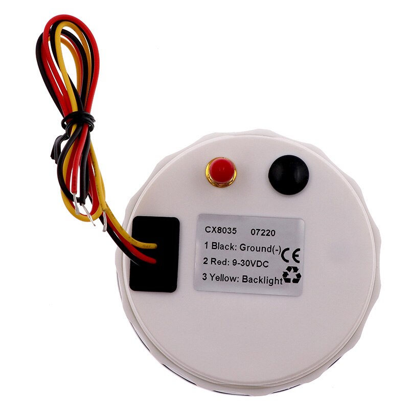 85Mm Auto Gps Snelheidsmeter 30MPH 60MPH 120MPH Kilometerstand Speed Gauge Met Gps Antenne Fit Voor Boot Marine Yacht 12V 24V