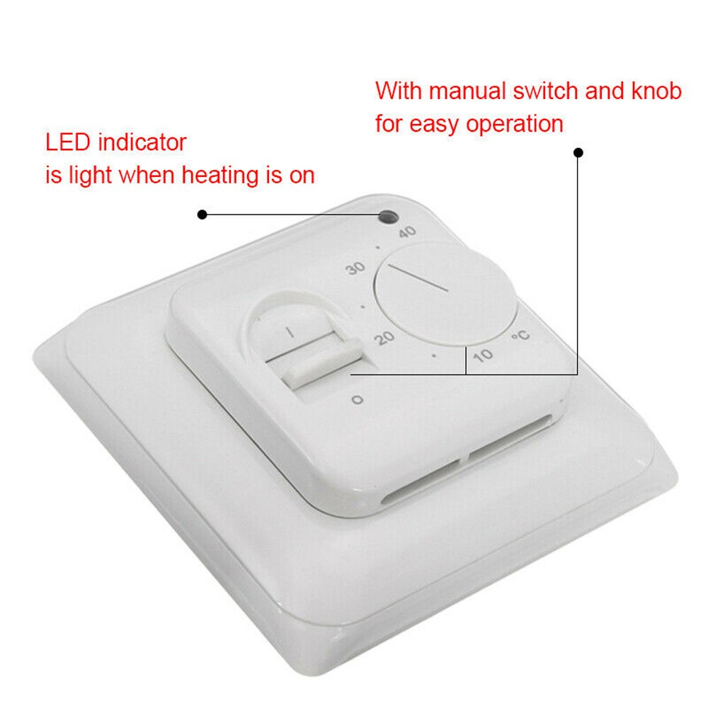 Elektrische Vloerverwarming Thermostaat Schakelaar + Floor Sensor 230V 16A