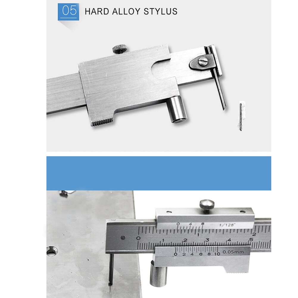 High Precision Vernier Caliper 0-200mm Stainless Steel Caliper Marking Gauging RulerMeasuring Instrument Hand Tools For Home