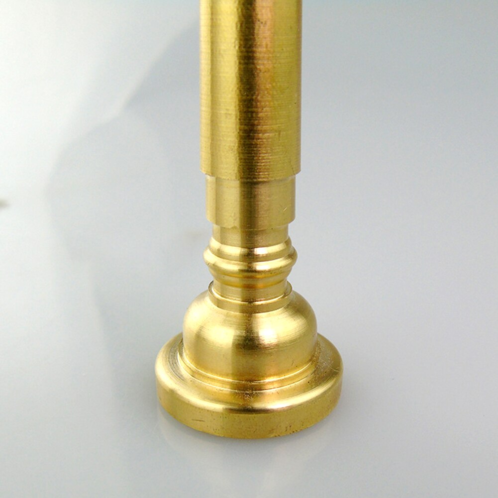 Durable Portable Universal Small Replacement Brass Instrument Tone Bugle Mouth Musical Gold Mini Trumpet Mouthpiece