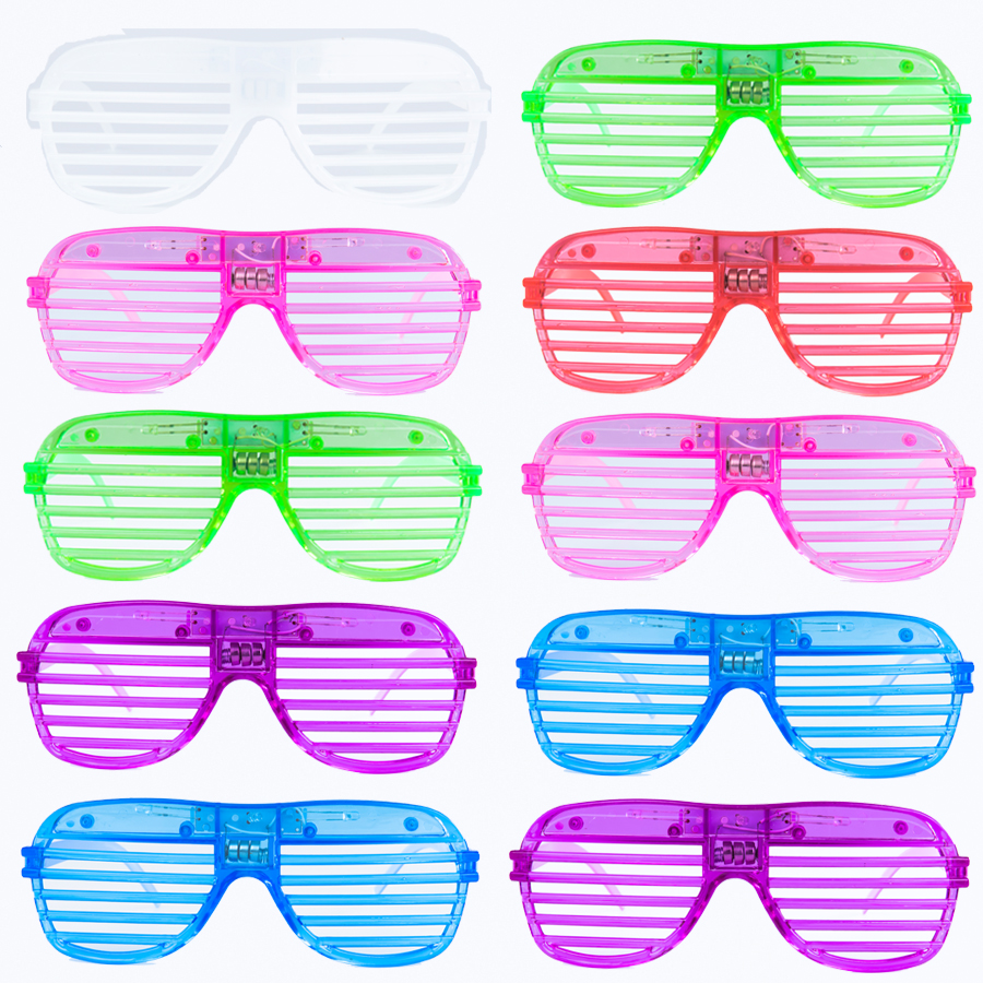10/20/30/50 Pcs Glow in the Dark Led Glasses Light Up Sunglasses Party Favors Glow Glasses Adults Party Supplies