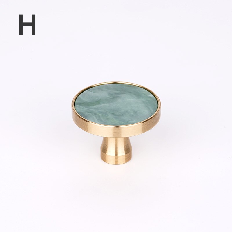 Brass Door Knobs and Handles for Cabinet Shell Resin Furniture Handles Kitchen Cupboard Drawer Pulls Wall Hanging Hooks