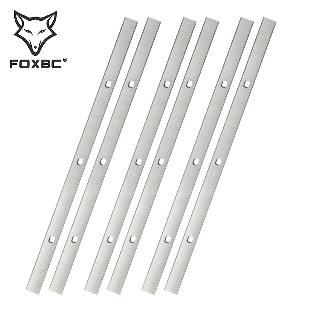 FOXBC 333x12x1,5mm cuchillas cepilladoras cuchillo para Metabo DH 330 DH316 cepilladora carpintería máquina parte 6 uds: Default Title