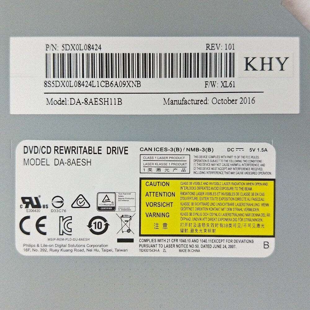 Unidad Original DVDRW GUE1N GUE0N DA-8AESH DA-8A6SH para Lenovo ideapad 100 110 130 300 310 320 330 510 520 L340 L3