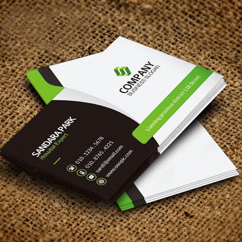 cheap business card print 300gsm coated paper visit card name card printing