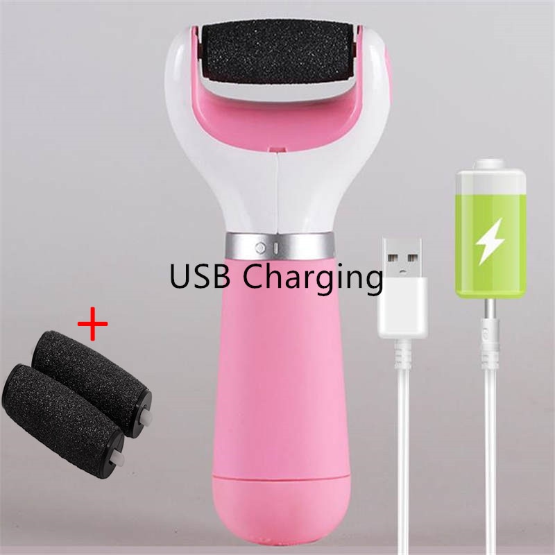 Portable Electric Foot File USB Pedicure Machine Foot Pink Blue Hard Dry Dead Cuticle Skin Remover Home Foot Care Tool