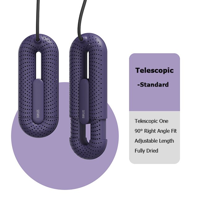 Youpin Sothing scarpa asciugatrice Loop scarpe elettriche estensibili asciugatrice PTC riscaldatore portatile sterilizzazione multieffetto deodorizzazione: Purple Standard / AU