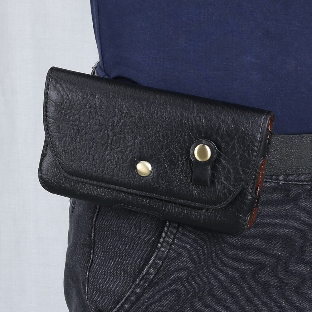 Universal- männer Leder Taille Tasche Telefon fallen für iPhone 12 11 SE XR Taille Pack Gürtel Clip Tasche 4,7-6.4 "praktisch Tasche Halfter