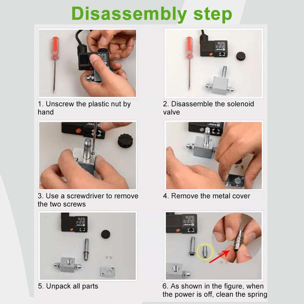 12V CO2 Solenoid Valve WYIN Aquarium CO2 System Regulator Magnetic Valve for Aquarium Fish Tank Water Plants Grass Grow