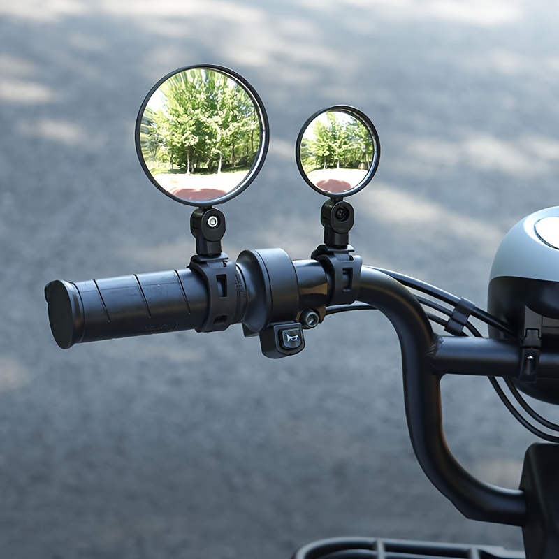 Espelho retrovisor da motocicleta, espelho retrovisor da scooter da bicicleta, refletor ultra-grande angular universal da bicicleta mountain bike, espelho reverso pequeno do carro da bateria