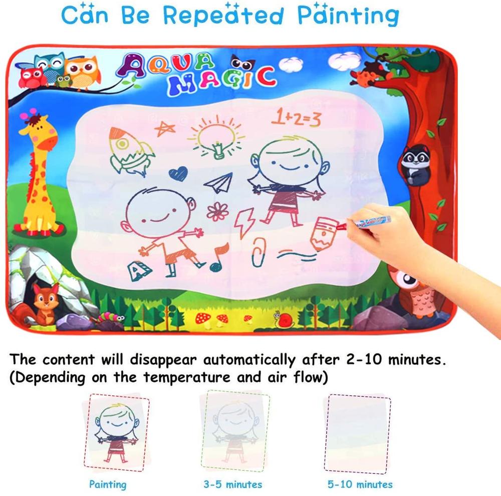 Magic Water Drawing Mat Doodle Mat Doek Met Doodle Pen Schilderij Board Educatief Speelgoed Voor Kinderen