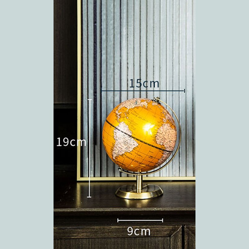 Light luxury globe home ornaments 3D living room soft decorations office desktop crafts furnishings: B