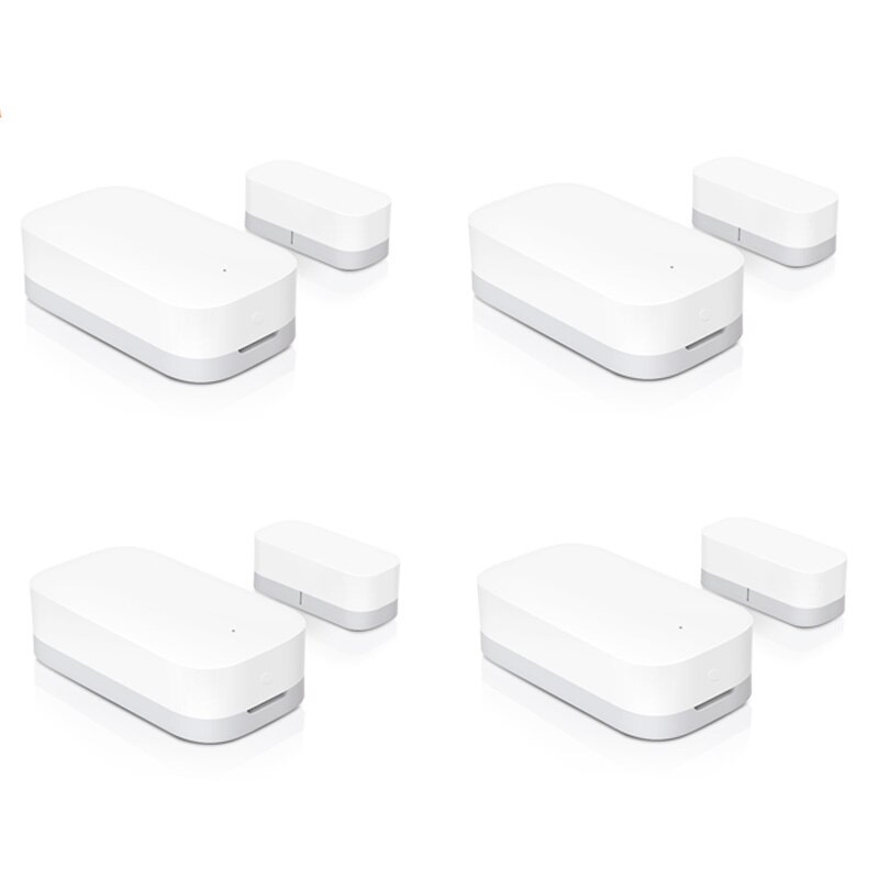 Aqara Door Window Sensor Zigbee Wireless Connection Smart Mini door sensor Work With Mi App for Android IOS Phone: 4pcs in Pack