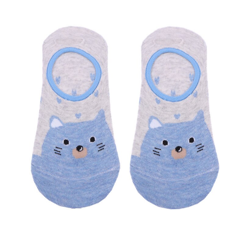 Colourful Kawaii Cat Rabbit Boat Socks Women Ins Cartoon Cute Sweet Socks Slippers Novelty Funny Couple Pink Socks Pop Socket