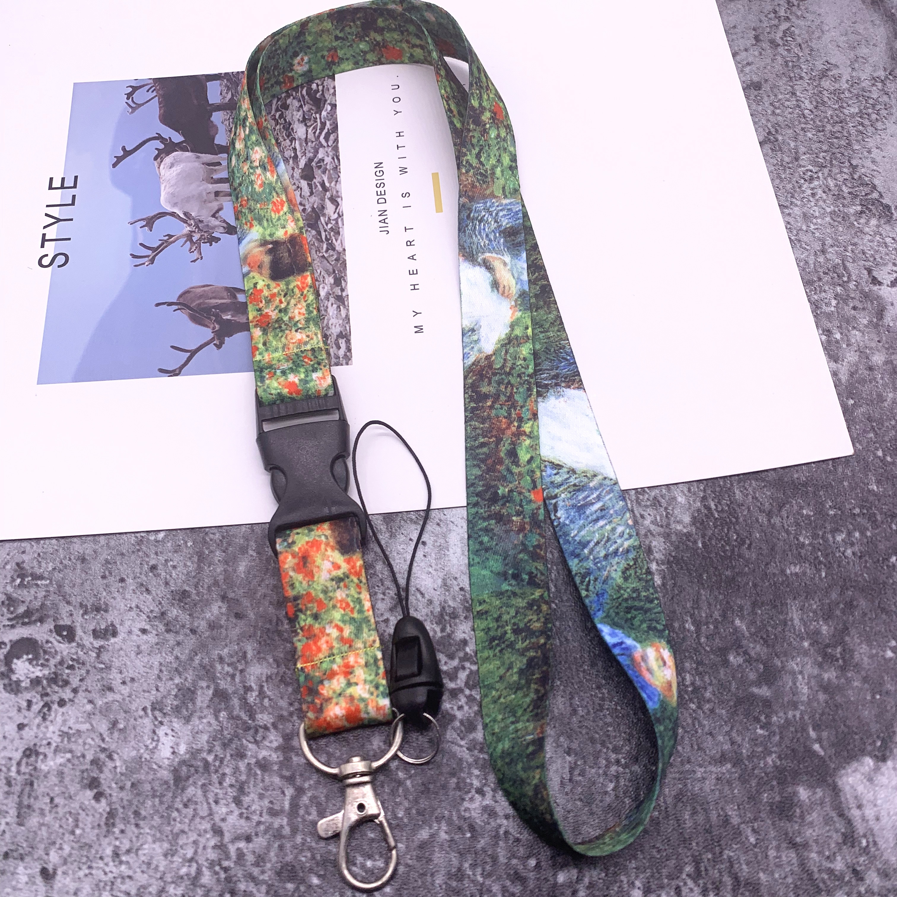 Pattern Neck Strap Lanyards for Keys ID Card Gym Mobile Phone Straps USB Badge Holder DIY Hang Rope Lariat Lanyard