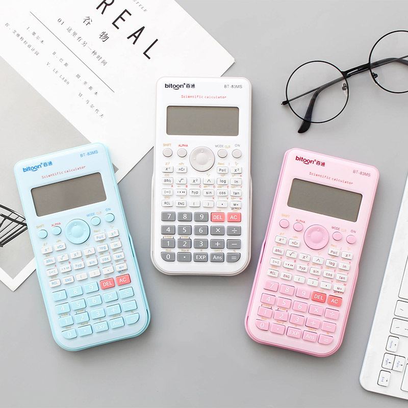 Classic Slide Calculator Student Exam Office Calculator Scientific Function Portable Multi-function Large-screen Calculator