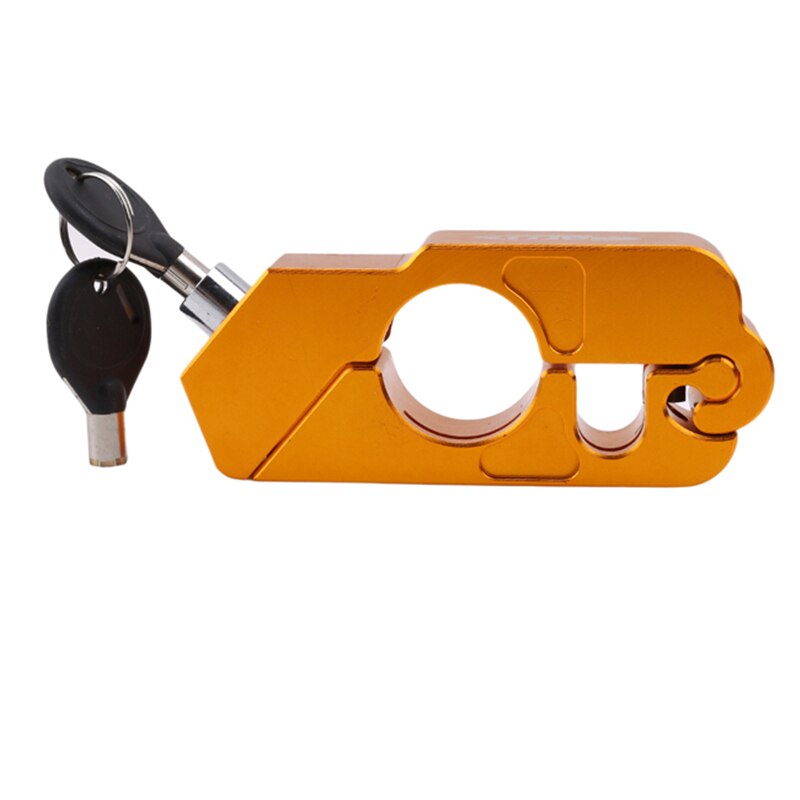Verrou de sécurité universel pour guidon de moto, scooter, vtt, antivol, accessoires pour moto: Doré