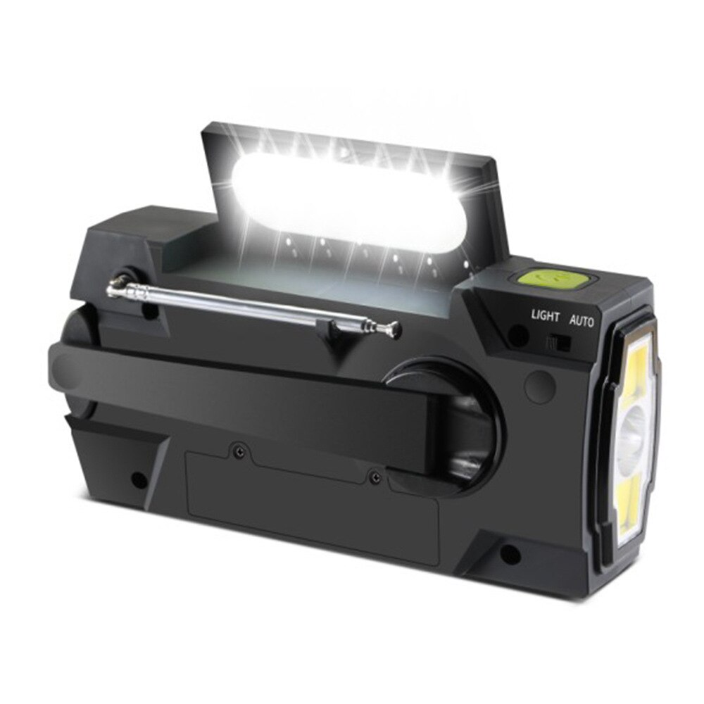 4000Mah Solar Radio Multifunctionele Emergency Radio Mobiele Powerbank Am/Fm Weersverwachting Radio Led Zaklamp Dropshiping