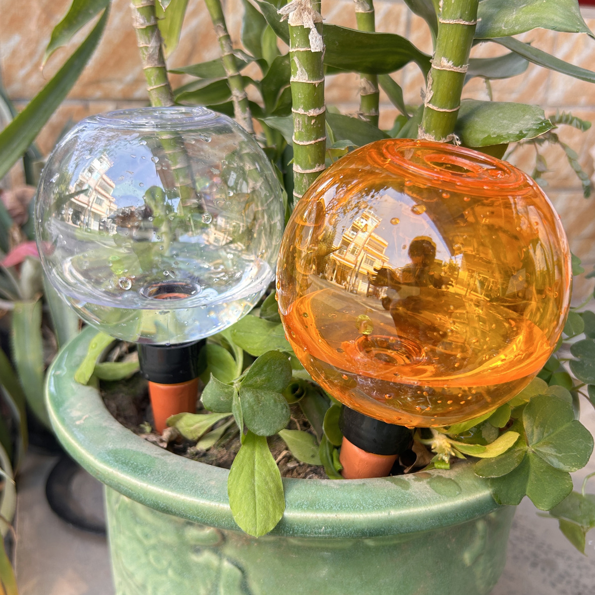 2 Pcs 500ml Automatic Watering Ball Plant Self-Irrigation Drip System Plant Drip Watering Garden: Default Title