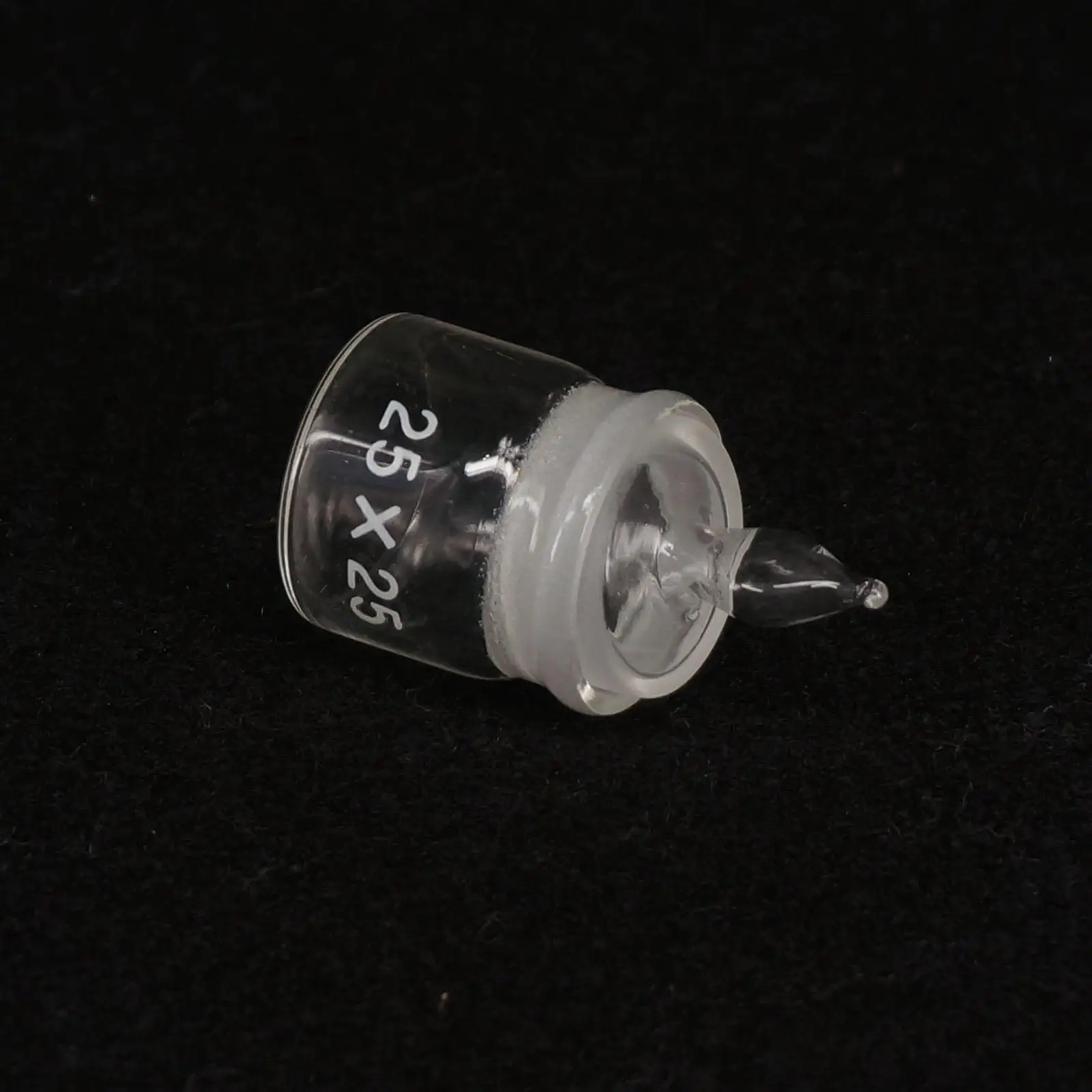 25x25mm Diameter x Height Lab Glass Weighting Bottle with Ground Glass Stopper