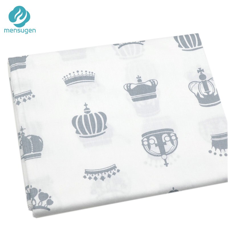 Mensugen crown chevron 100%  bomullstyg meter för patchwork quiltning baby sängkläder spjälsäng filt sömnad material: 11